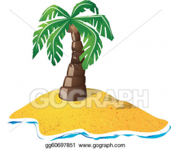 Vector Art - Small island. Clipart Drawing gg60697851 - GoGraph