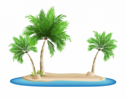 Clip Royalty Free Library Palm Tree Island Clipart - Palm ...