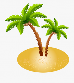 Sand Clipart Palm Tree - Island Clipart Transparent ...