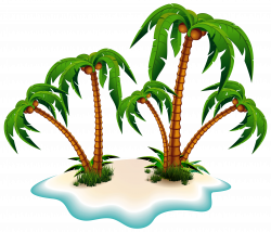 Palm Trees and Island PNG Clipart Picture | Gallery Yopriceville ...