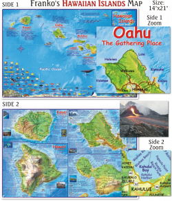Hawaiian Islands Guide. Beautiful map guide to the 50th state ...