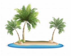 Palm Tree Clipart Tropical Grass - Palm Tree Island Png ...