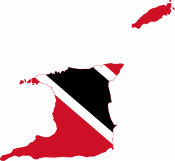 Flag map of Trinidad and Tobago | Home sweet Home T&T | Pinterest ...