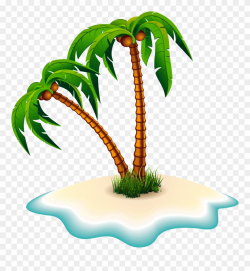 Palm Trees And Island Clipart Image - Palm Tree Clipart Png ...