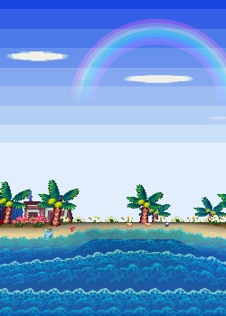 semi-transparent animal crossing beach the sky matches your blog's ...