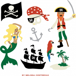Pirate Clip Art Free Gift From Melissa Contreras | Clip art free ...