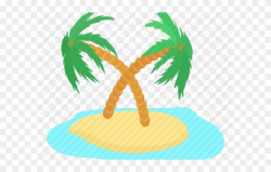 Tropics Clipart Sunny Island - Miami Cartoon - Png Download ...