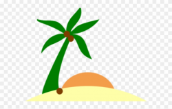 Palm Tree Clipart Tiny - Palm Tree Island Png Transparent ...