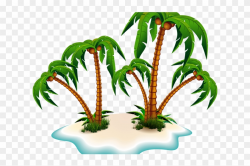Island Clipart Top View - Palm Tree Clipart Png, Transparent ...