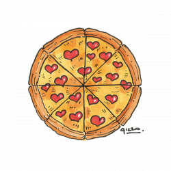 Pizza love - Illustration for Valentine's on Behance | NYP_Ideas ...