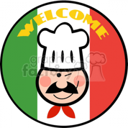 italian chef clipart. Royalty-free clipart # 382173