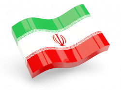 Glossy wave icon. Illustration of flag of Iran