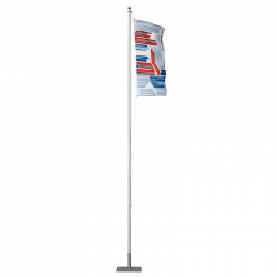 Flagpole Basic & Steel Plate 22”x22”/40lb| Flagpole Basic| Tex Visions