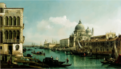 Clipart - View of the Grand Canal and the Dogana By Bernardo Bellotto