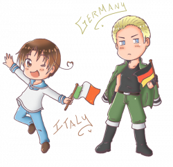 Chibi Italy and Germany by SparxPunx on DeviantArt