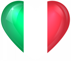 Italy Large Heart Flag | CON CORAZON | Pinterest
