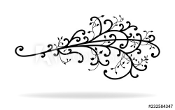 vector of curls ivy vines and swirls in elegant pattern ...