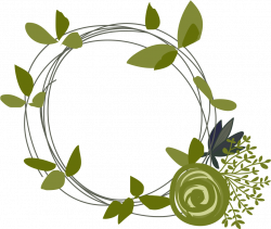 Drawing Clip art - Green leaves ring 872*739 transprent Png Free ...