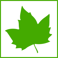 OnlineLabels Clip Art - Eco Green Leaf Icon