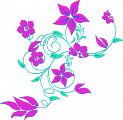 Purple Flower Border Clip Art Free N4 free image