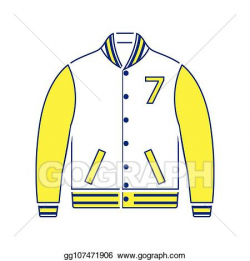Vector Illustration - Baseball jacket icon. EPS Clipart ...