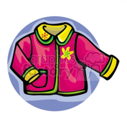 A pink jacket clipart. Royalty-free clipart # 137997