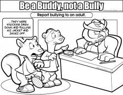 be a buddy not a bully coloring page coloring be buddy not bully ...