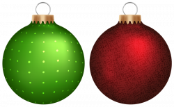green and red christmas balls png - Free PNG Images | TOPpng