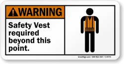 Safety Vest Signs - MySafetySign.com