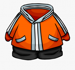 Jacket Clipart Orange Clothes - Club Penguin Orange Clothes ...