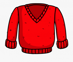 Jacket Clipart Cardigan - Red Sweater Clipart, Cliparts ...