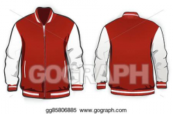 Vector Stock - Sports or varsity jacket template. Clipart ...