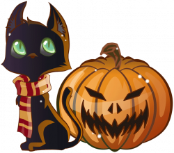 Black cat and Pumpkin - Happy halloween by Nade on DeviantArt