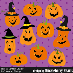 Jack O Lantern Clipart, Pumpkin Clipart, Halloween Clipart, Printable,  Commercial Use