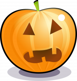 Clipart - Scared pumpkin
