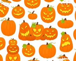 Halloween Jack O Lantern Clipart - Pumpkin Carving Fall Autumn Clip Art -  For Commercial Use