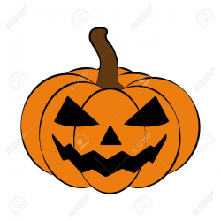 Halloween pumpkin vector illustration, Jack O Lantern ...