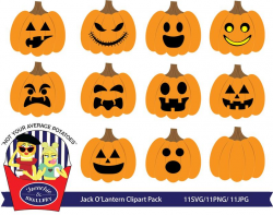 Jack O' Lantern Halloween Clipart, Halloween Pumpkin Clipart, Halloween  Clipart, Pumpkin Clipart, Free Small Commercial Use Included,