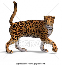 Stock Illustration - Big cat jaguar. Clipart gg53866505 ...