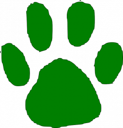Green Paw Print Clip Art at Clker.com - vector clip art online ...