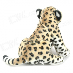 Cute Cartoon Leopard Cat Style Stuffed Short Plush Doll Toy ...