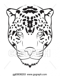Vector Illustration - Jaguar face. EPS Clipart gg63636253 ...