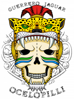 Calavera Guerrero Jaguar Azteca on Behance | Aztecas y Mayas | Pinterest