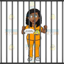 A Black Woman Behind Bars
