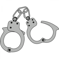 Simple Colored Handcuffs clipart, cliparts of Simple Colored ...