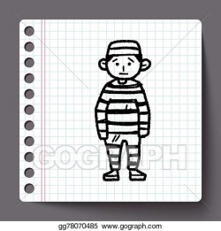 Clip Art Vector - Jail doodle. Stock EPS gg78070485 - GoGraph