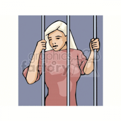 women in jail clipart. Royalty-free clipart # 154015