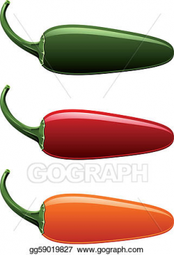 Vector Art - Jalapeno peppers. Clipart Drawing gg59019827 ...