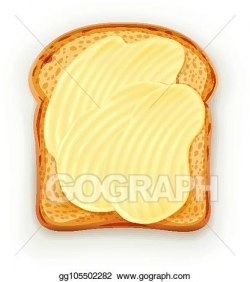 EPS Illustration - Sandwich with butter. Vector Clipart ...