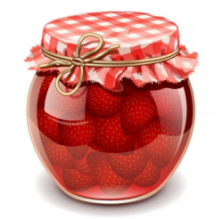 Jam Jar | tags | Fruit vector, Food clipart, Food illustrations